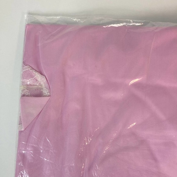 DEADSTOCK Berkliff 100% Nylon The Ginger Long Gown Nightgown Size L 38/40 Pink - Picture 11 of 14